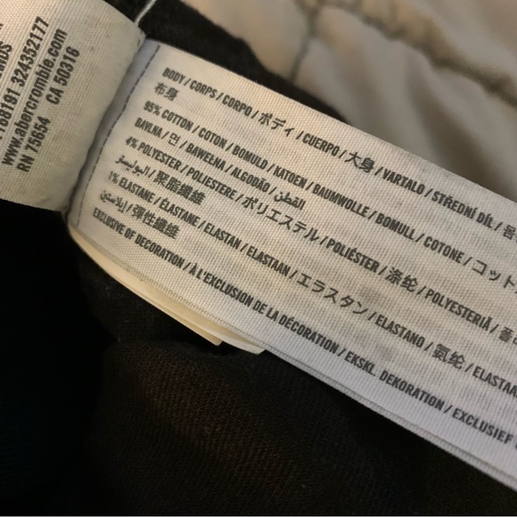 Abercrombie mens slim black jeans - Picture 6 of 9